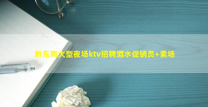 黔东南大型夜场ktv招聘酒水促销员+素场